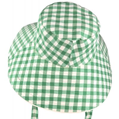 Hatut - Gårda Poppy Checkered sun hat (vihreä)