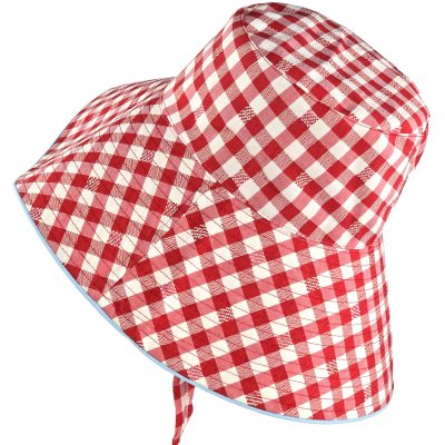 Hatut - Gårda Poppy Checkered sun hat (punainen)
