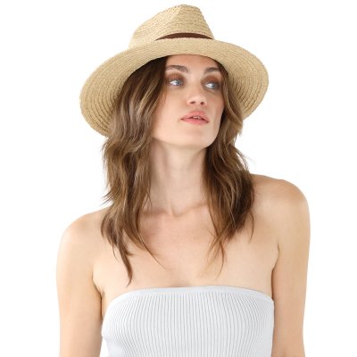 Olkihattu - Gårda Positano Fedora (luonnollinen/ruskea)