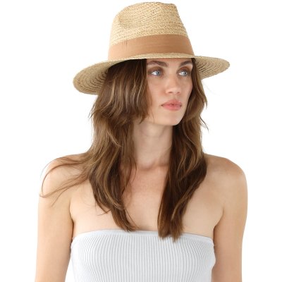 Olkihattu - Gårda Positano Fedora (luonnollinen/khaki)