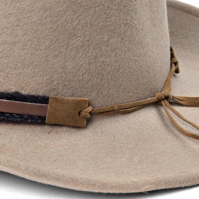 Hatut - Gårda Santaquin Crushable Wool felt Western hat (taupe)