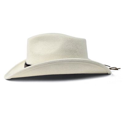 Hatut - Gårda Santaquin Crushable Wool felt Western hat (valkoinen)
