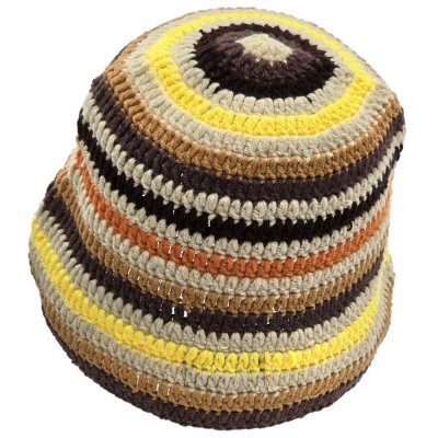 Hatut - Gårda Solero Knitted Bucket Hat (beige/multi)