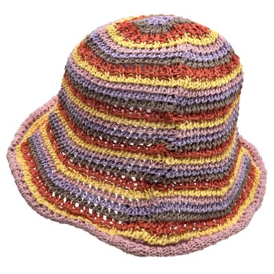 Hatut - Gårda Tecina Knitted Bucket Hat (pinkki/multi)