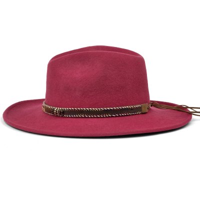 Hatut - Gårda Toquerville Crushable Wool felt Western hat (punainen)