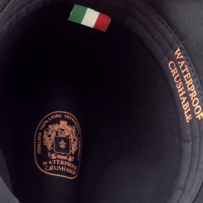 Hatut - Gårda Toquerville Crushable Wool felt Western hat (musta)