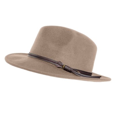 Hatut - Gårda Vicenza Crushable Wool felt Fedora (beige)