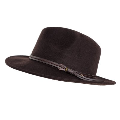 Hatut - Gårda Vicenza Crushable Wool felt Fedora (ruskea)