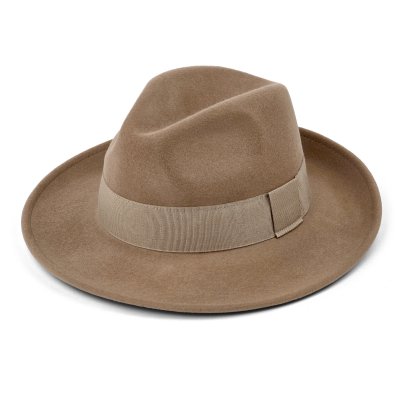 Hatut - Gårda Volterra Fedora Wool Hat (beige)