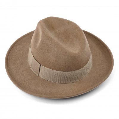 Hatut - Gårda Volterra Fedora Wool Hat (beige)