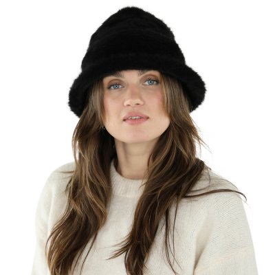 Hatut - Gårda Atri Angora Cloche (musta)