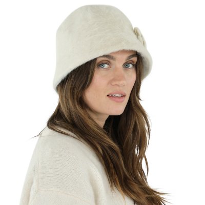 Hatut - Gårda Le Vigan Angora Bucket Hat (valkoinen)