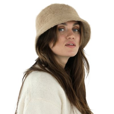 Hatut - Gårda Orvieto Angora Bucket Hat (kameli)
