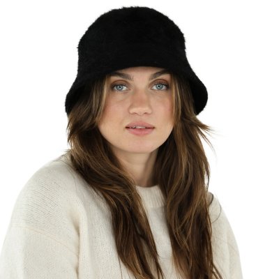 Hatut - Gårda Orvieto Angora Bucket Hat (musta)
