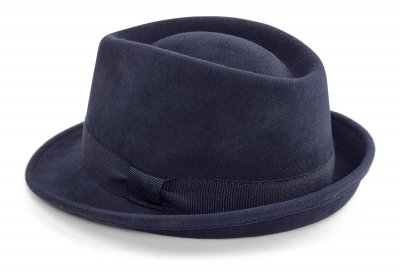 Hatut - Gårda Padua Trilby Wool Hat (laivastonsininen)