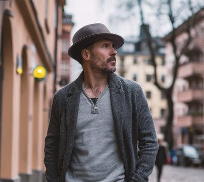 Hatut - Gårda Padua Trilby Wool Hat (harmaa)