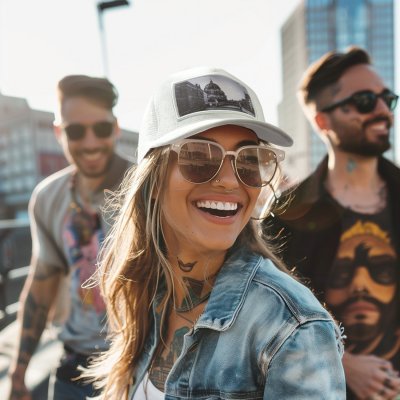 Lippis - Gårda Velvet Trucker Berlin (valkoinen)