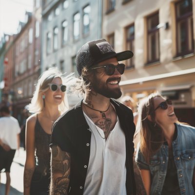 Lippis - Gårda Velvet Trucker New York (musta)