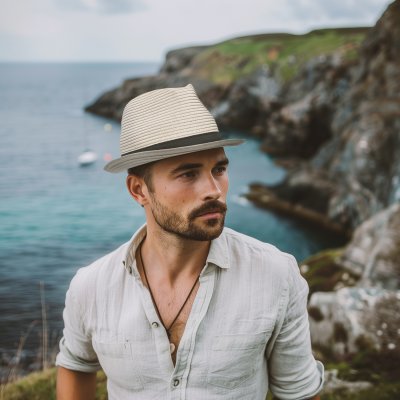 Hatut - Gårda Carona Trilby (luonnolinen väri)