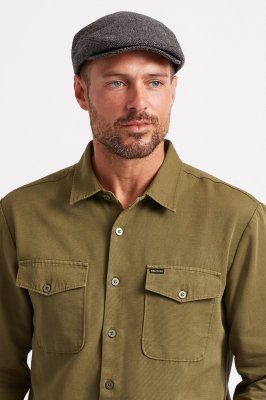 Flat cap - Brixton Hooligan (harmaa-musta)