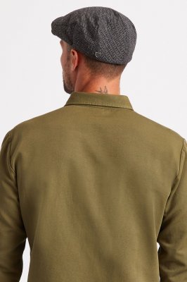 Flat cap - Brixton Hooligan (harmaa-musta)