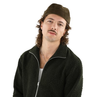 Pipot - Gårda Lymington Corduroy Docker Beanie (vihreä)