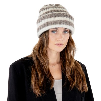 Pipot - Gårda Isfjord Slouch Beanie (khaki/valkoinen)