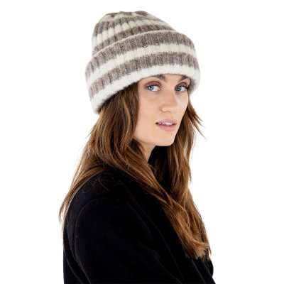 Pipot - Gårda Isfjord Slouch Beanie (khaki/valkoinen)