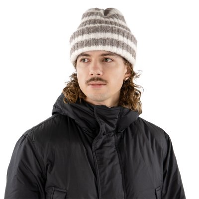 Pipot - Gårda Isfjord Slouch Beanie (khaki/valkoinen)