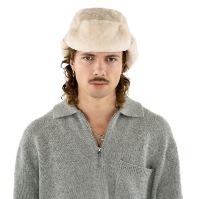 Karvahattu - Gårda Angora Trapper Hat (kerma)