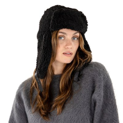 Karvahattu - Gårda Lycksele Trapper hat (musta)