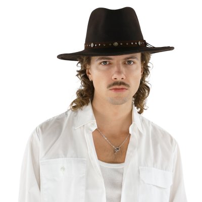 Hatut - Gårda Bowmont Crushable Wool felt Western hat (ruskea)