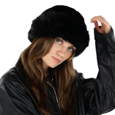 Karvahattu - Gårda Deva Faux Fur Hat (musta)