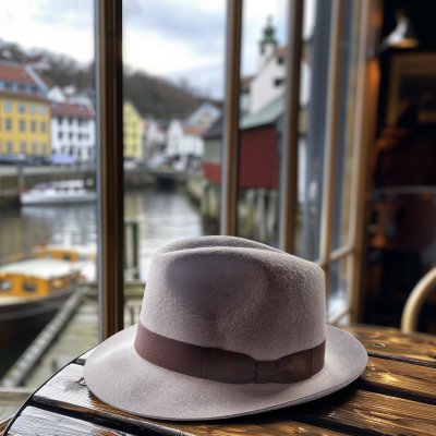 Hatut - Gårda Brighton Fedora (harmaa)