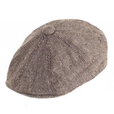 Flat cap - Jaxon Hats Marl Tweed Newsboy Cap (ruskea)