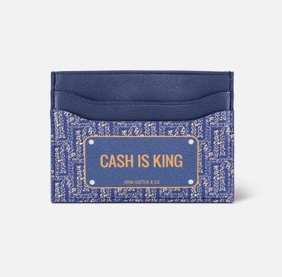 korttikotelo - John Hatter - Cash Is King (sininen)