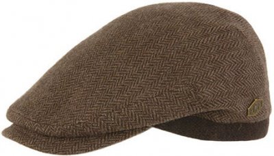 Flat cap - MJM Jordan Eco Merino Wool (ruskea)