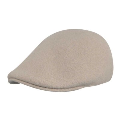 Flat cap - Kangol Seamless Wool 507 (harmaa-beige)