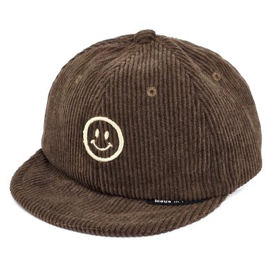 Lippis Lapsi - Gårda Smile Corduroy Cap (ruskea)