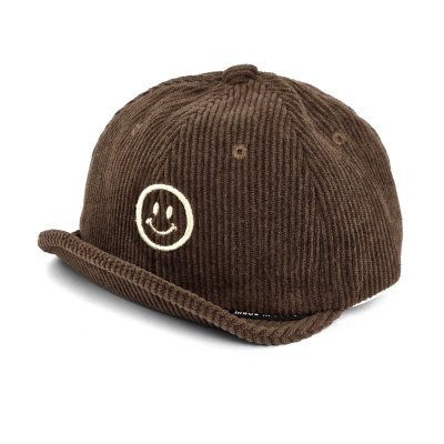 Lippis Lapsi - Gårda Smile Corduroy Cap (ruskea)