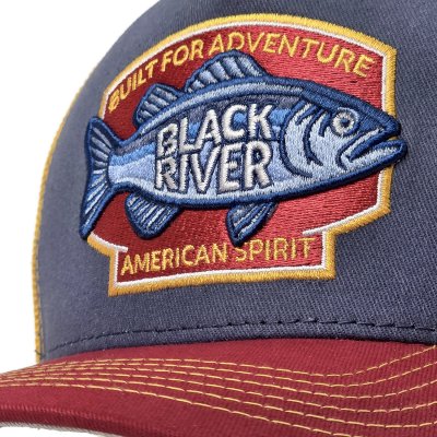 Lippis - Black River Adventure Trucker (sininen/beige/punainen)