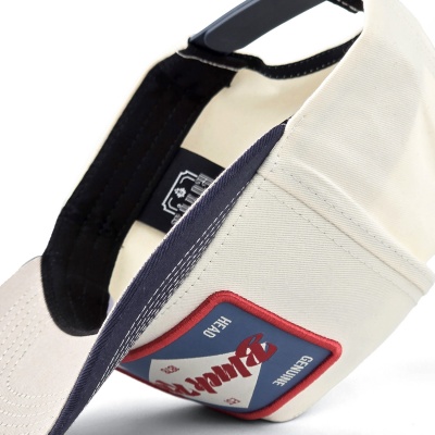 Lippis - Black River Atlanta Cotton Snapback (luonnonvalkoinen/tummansininen)