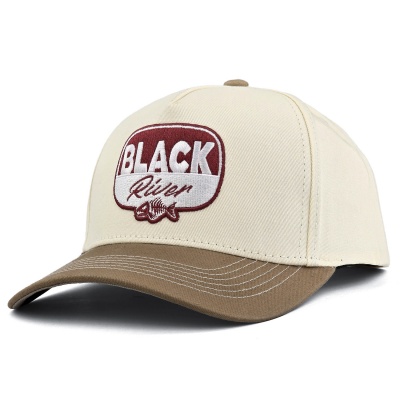 Lippis - Black River Charleston Cotton Snapback (luonnonvalkoinen/khaki)