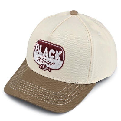 Lippis - Black River Charleston Cotton Snapback (luonnonvalkoinen/khaki)