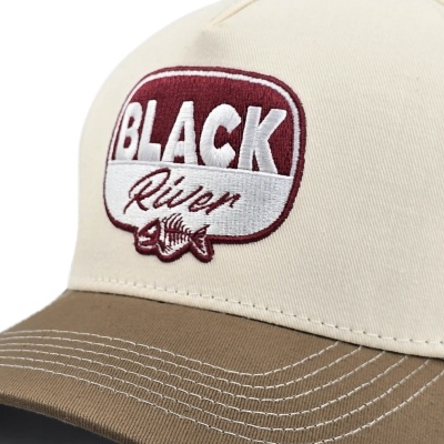 Lippis - Black River Charleston Cotton Snapback (luonnonvalkoinen/khaki)