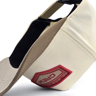 Lippis - Black River Crew Cotton Snapback (luonnonvalkoinen/khaki)