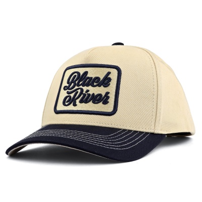Lippis - Black River Denver Cotton Snapback (kermanvärinen/tummansininen)