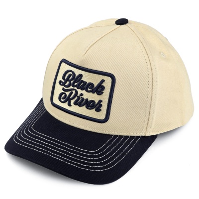 Lippis - Black River Denver Cotton Snapback (kermanvärinen/tummansininen)
