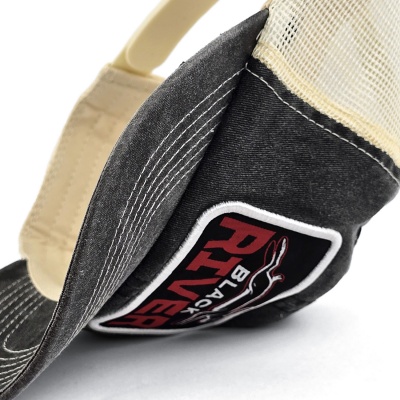 Lippis - Black River Hare Washed Trucker (musta/kerma)