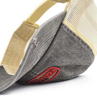 Lippis - Black River Portland Washed Trucker (musta/kerma)